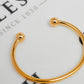Pre-Owned 9ct Gold Ladies Torque Bangle