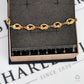 Pre-Owned 9ct Gold Pretzel Knot Link Bracelet  7 Inch