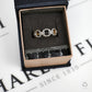 Pre-Owned 9ct Gold Open Circles Diamond Dress Ring Size N
