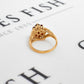 Pre-Owned 9ct Gold Spessartine Garnet Cluster Ring Size N