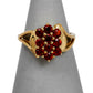 Pre-Owned 9ct Gold Spessartine Garnet Cluster Ring Size N