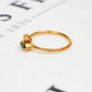 Pre-Owned 9ct Gold Quartz Evil Eye Ring Size P