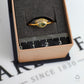 Pre-Owned 9ct Gold Quartz Evil Eye Ring Size P