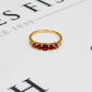 Pre-Owned 9ct Gold Beryllium Treated Sapphire & Diamond Ring