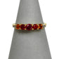 Pre-Owned 9ct Gold Beryllium Treated Sapphire & Diamond Ring