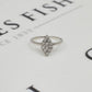 Pre-Owned 9ct White Gold Rhombus Shape Diamond Cluster Ring