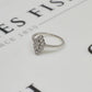 Pre-Owned 9ct White Gold Rhombus Shape Diamond Cluster Ring