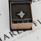 Pre-Owned 9ct White Gold Rhombus Shape Diamond Cluster Ring