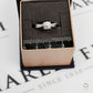 Pre-Owned 9ct White Gold 9 Illusion Set Diamond Ring Size L
