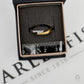 Pre-Owned 9ct Gold 2 Tone 3 Diamond Crossover Ring Size N