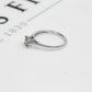 Pre-Owned 9ct White Gold Petite Diamond Cluster Ring Size J