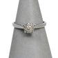 Pre-Owned 9ct White Gold Petite Diamond Cluster Ring Size J