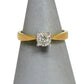 Pre-Owned 9ct Gold Illusion Set Diamond Ring Size M