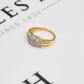 Pre-Owned 9ct Gold & Diamond Celtic Plait Band Ring Size M
