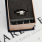 Pre-Owned 9ct White Gold 9 Diamond Square Design Ring Size K