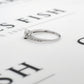 Pre-Owned 9ct White Gold Square Diamond Ring Shoulders Set