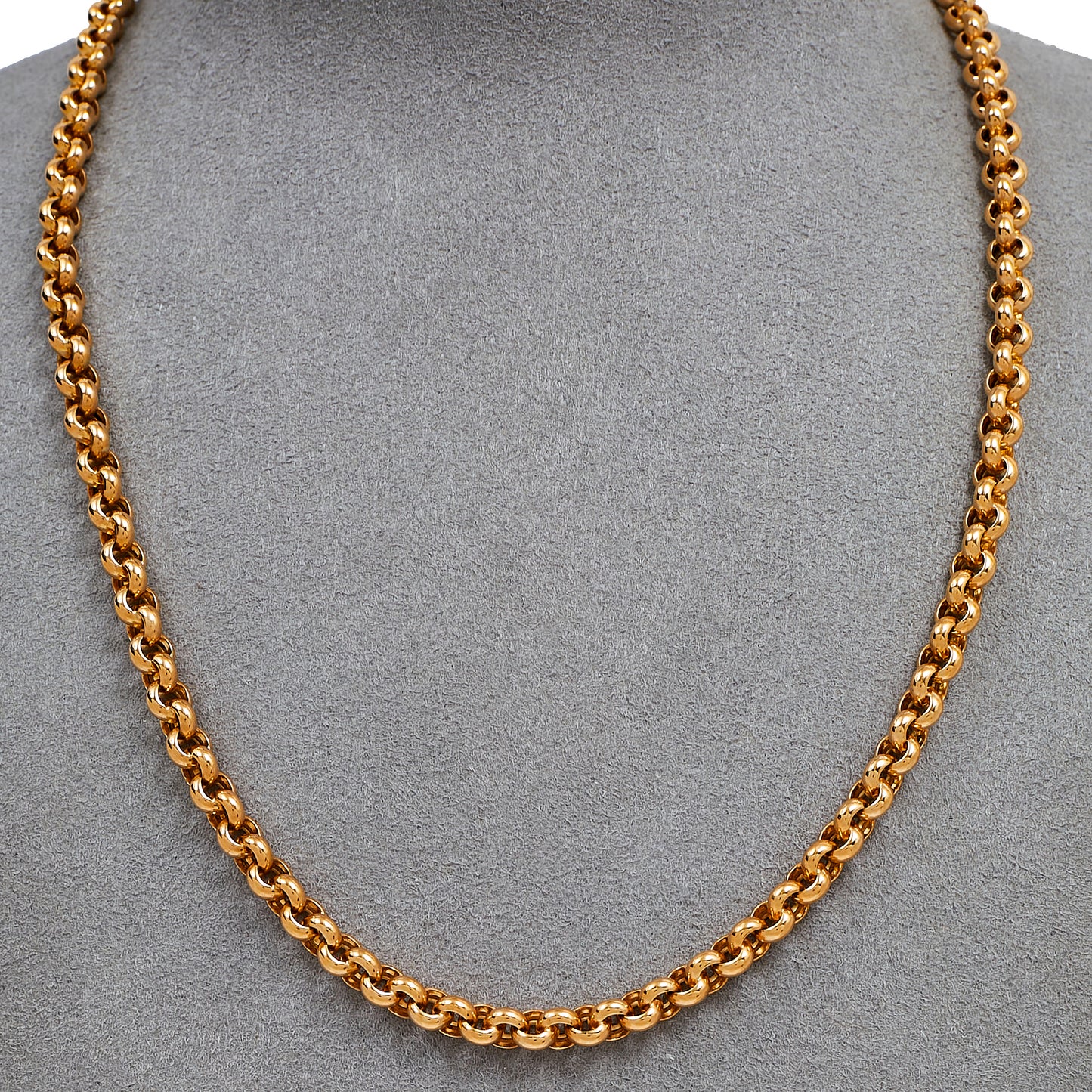 Pre-Owned 9ct Gold Belcher Chain Necklace 18 Inch