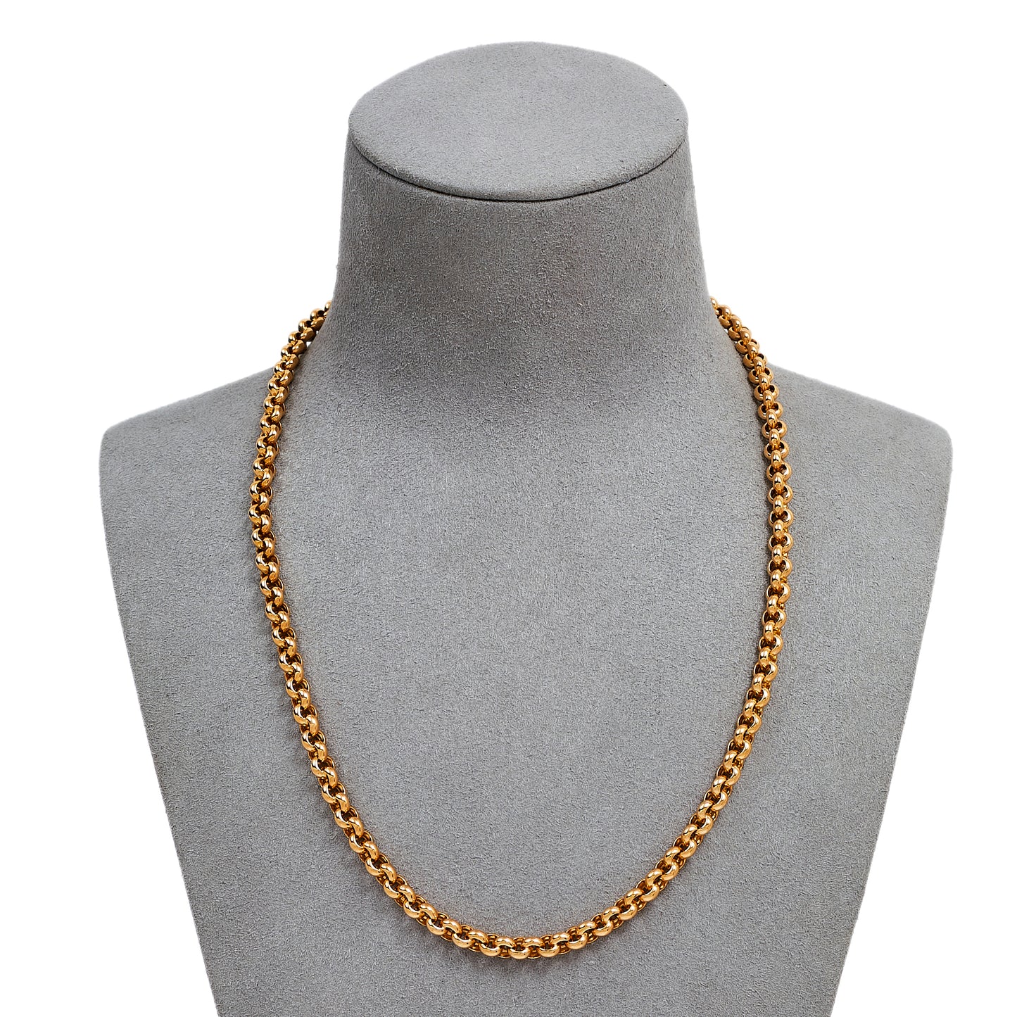 Pre-Owned 9ct Gold Belcher Chain Necklace 18 Inch