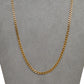 Pre-Owned 9ct Gold Curb Chain Necklace 19 Inch