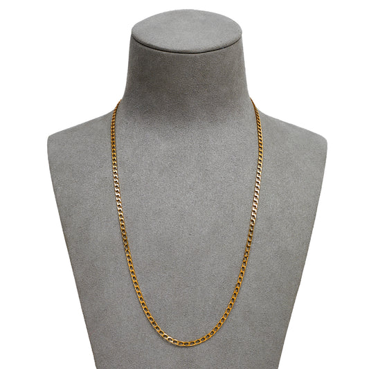 Pre-Owned 9ct Gold Curb Chain Necklace 19 Inch