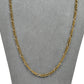 Pre-Owned 9ct Gold Figaro Chain Necklace 22 Inch
