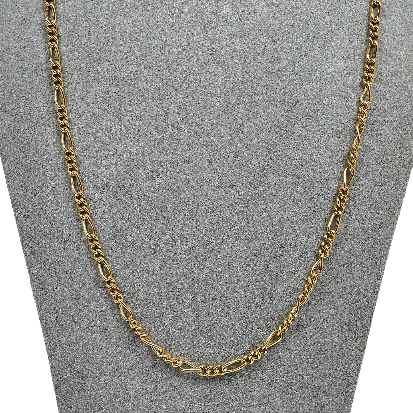 Pre-Owned 9ct Gold Figaro Chain Necklace 22 Inch
