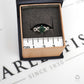 Pre-Owned 14ct White Gold Moss Agate & Diamond Ring Size L