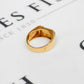 Pre-Owned 14ct Gold 4 Diamond Rectangle Signet Ring Size L.5