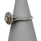 Pre-Owned 14ct White Gold Diamond Cluster Ring Size N