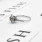 Pre-Owned 14ct White Gold Diamond Cluster Ring Size N