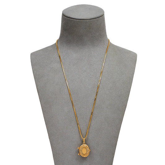 Pre-Owned 14ct Gold Wicker Basket Locket & Chain