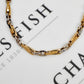 Pre-Owned 14ct Gold 2 Tone Link Chain Bracelet 8 Inch