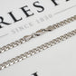 Pre-Owned 14ct White Gold Curb Chain Necklace 24 Inch