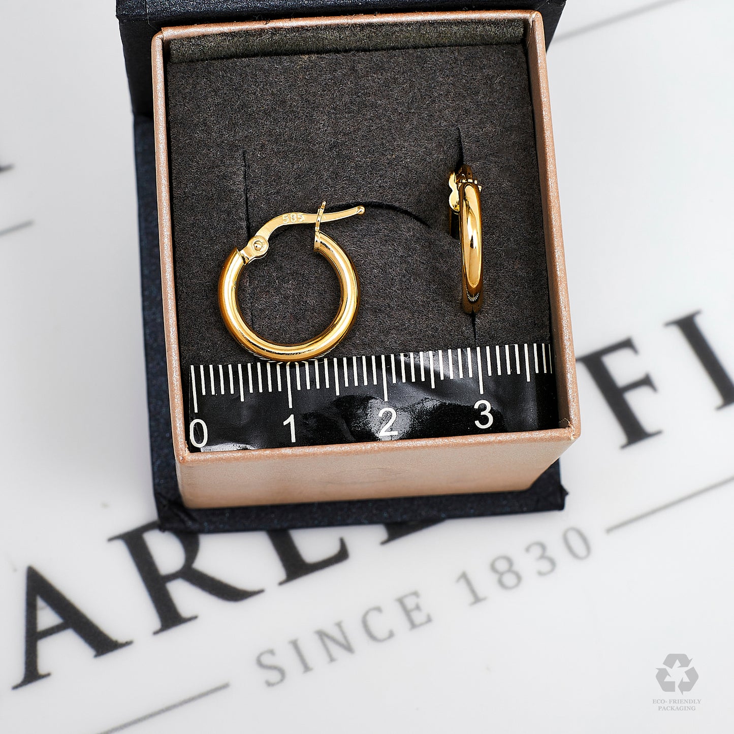 Pre-Owned 14ct Gold Creole Hoop Earrings 15mm