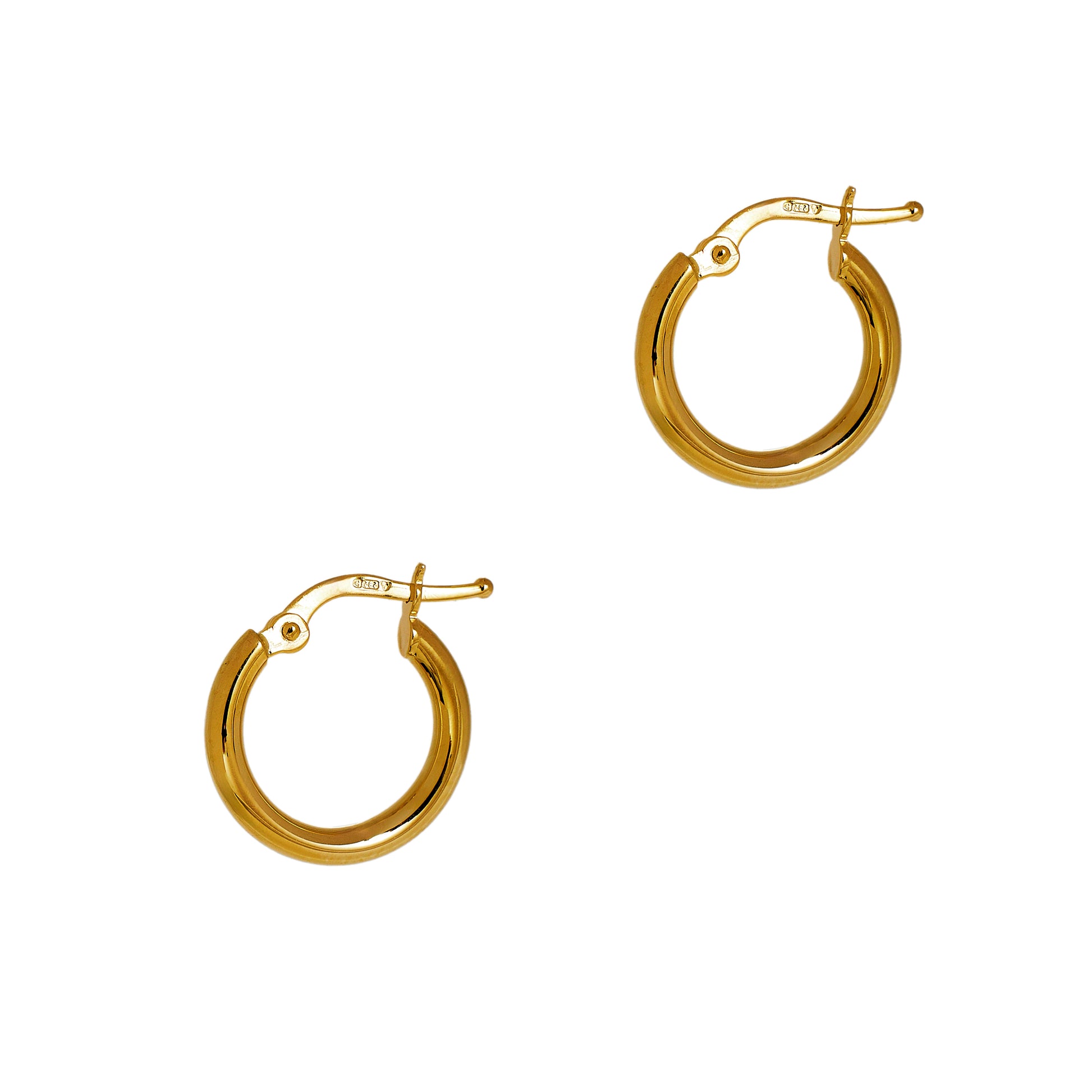 Pre-Owned 14ct Gold Creole Hoop Earrings 15mm