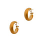 Pre-Owned 14ct Gold Oval Hoop Omega Clip Earrings