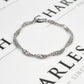 Pre-Owned 9ct White Gold Figure of 8 Twist Bracelet 8 Inch