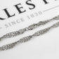 Pre-Owned 9ct White Gold Figure of 8 Twist Bracelet 8 Inch