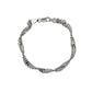 Pre-Owned 9ct White Gold Figure of 8 Twist Bracelet 8 Inch