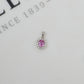 Pre-Owned 18ct White Gold Pink Sapphire & Diamond Pendant