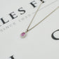 Pre-Owned 18ct White Gold Pink Sapphire & Diamond Pendant
