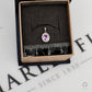 Pre-Owned 18ct White Gold Pink Sapphire & Diamond Pendant