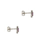 Pre-Owned 18ct White Gold Pink Sapphire & Diamond Earrings