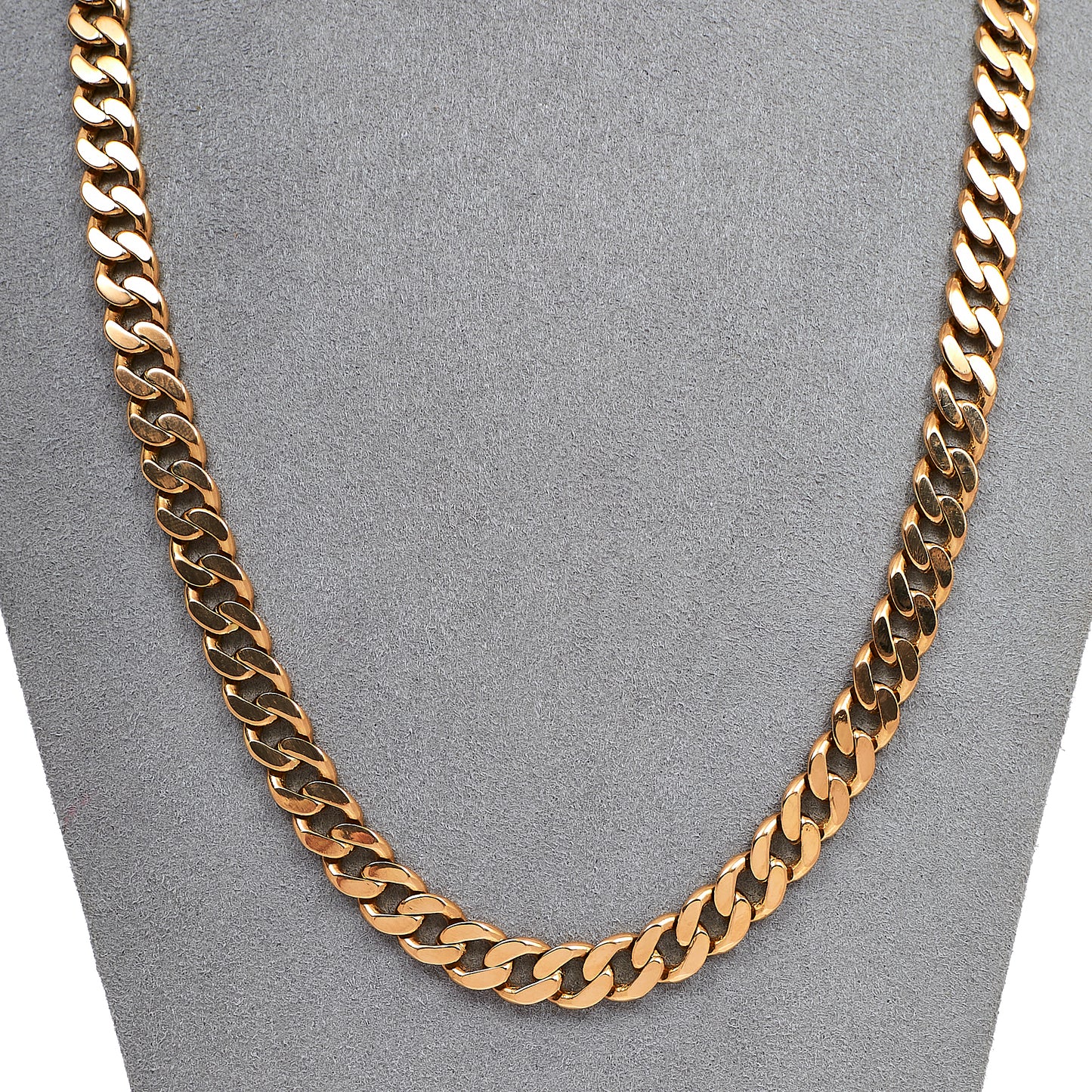 Pre-Owned 9ct Gold Curb Chain Necklace 21 Inch