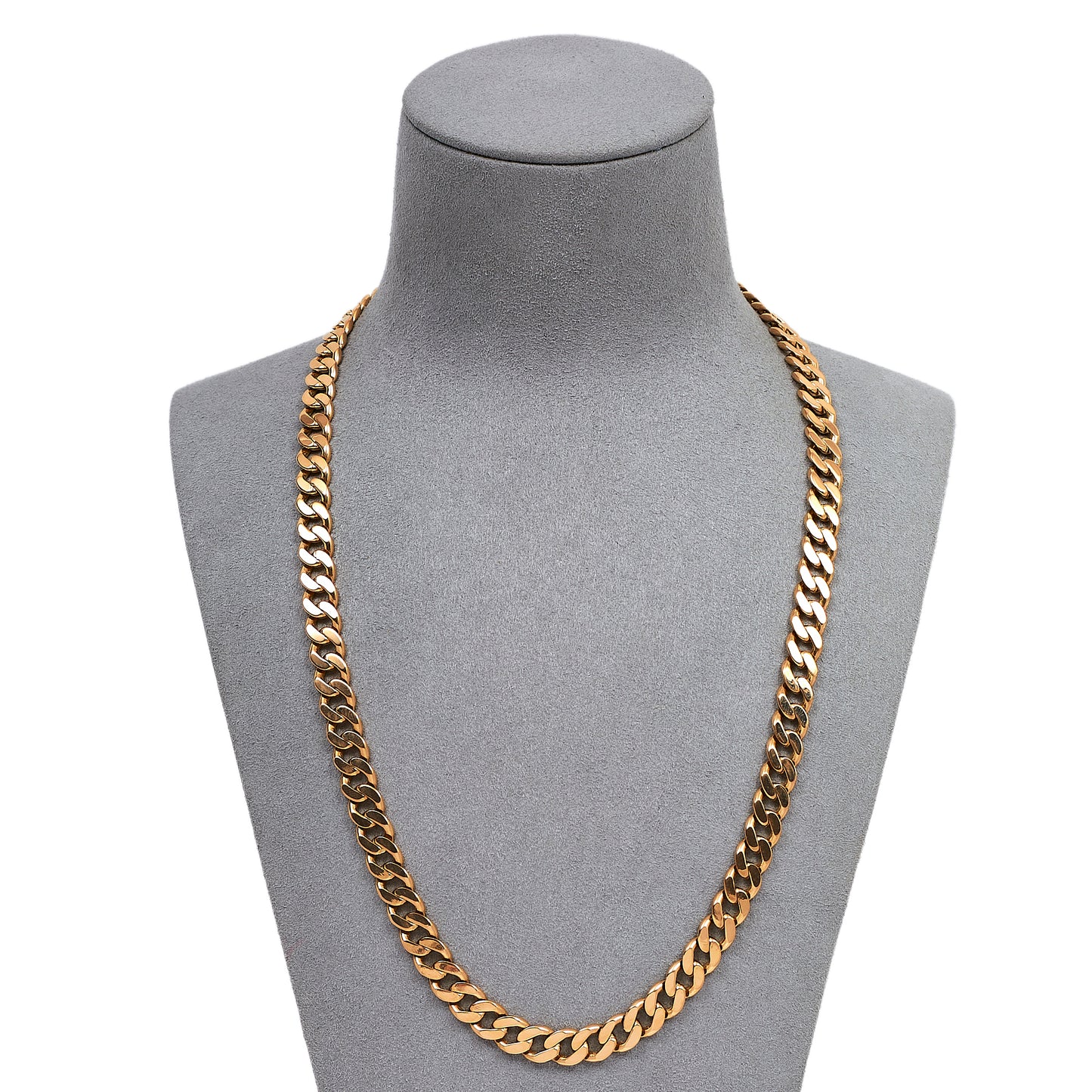 Pre-Owned 9ct Gold Curb Chain Necklace 21 Inch
