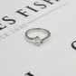 Pre-Owned 18ct White Gold Marquise Cut Diamond Ring Size M.5