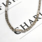 Pre-Owned 9ct White Gold Hollow Rectangle Chain Necklace