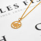 Pre-Owned 9ct Gold I Love You Pendant 22mm x 16mm