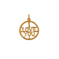Pre-Owned 9ct Gold I Love You Pendant 22mm x 16mm