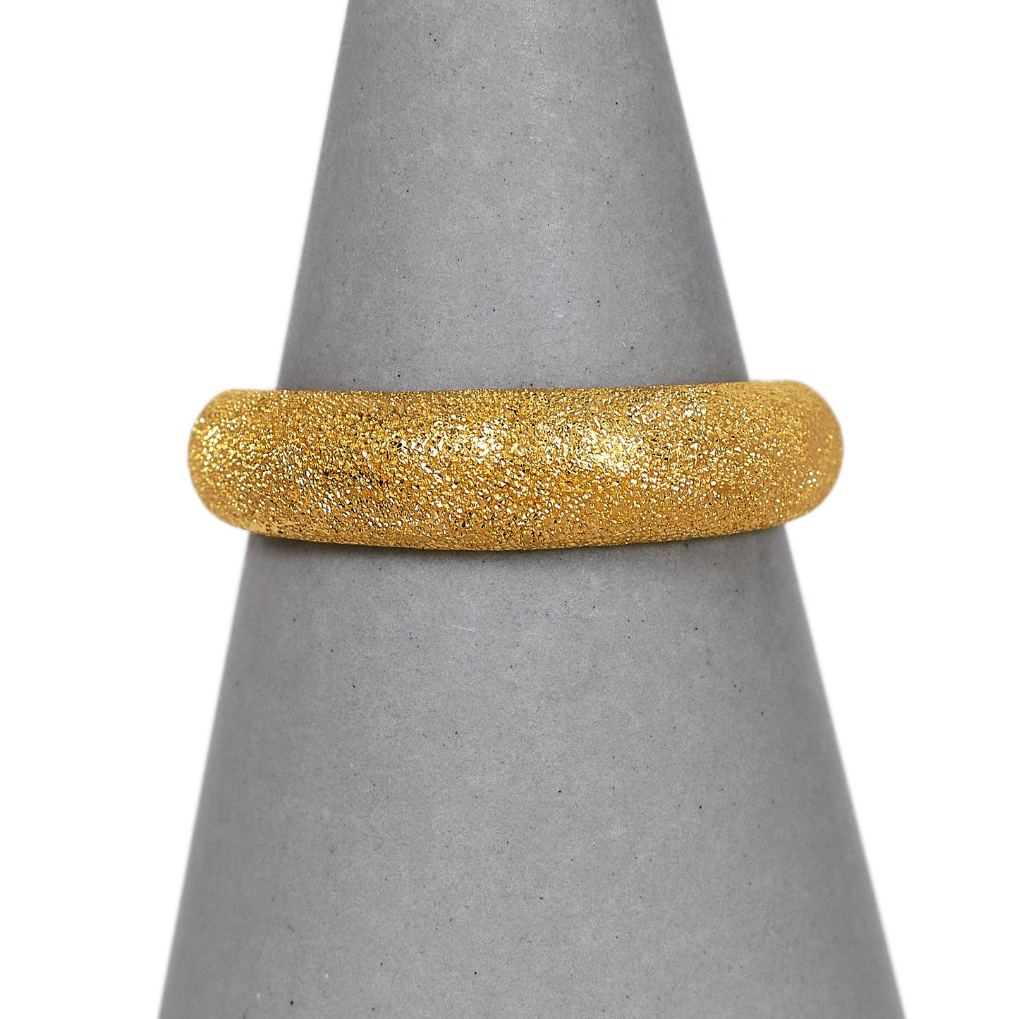 Pre-Owned 9ct Gold Sand Blasted Band Ring Size O.5